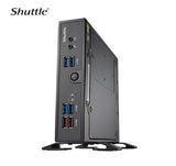 Shuttle XPC SLIM Barebone - Core i5-1335U (15W), 2x DDR5, 2x M.2 2280, HDMI, DP, VGA, COM, 2 x LAN, (5G LTE optional), 90W, fanless,