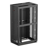 APC NetShelter SX, Networking Rack Enclosure, 42U, Black, 1991H x 750W x 1070D mm with Casters, Feet, Vertical Cable Managers, Side Panels