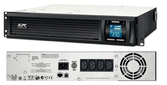 APC Smart-UPS C, Line Interactive, 1500VA, Rackmount 2U, 230V, 4x IEC C13 outlets, AVR, Graphic LCD