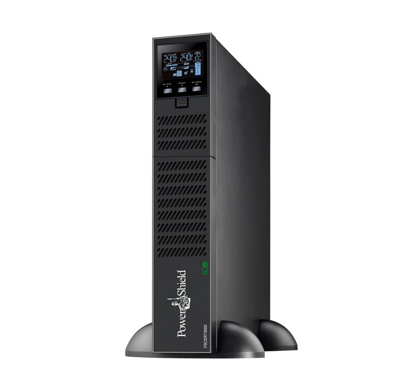 PowerShield Centurion RT 3000VA Long Run Model - 15Amp - True Online Double Conversion Rack/Tower UPS, -  Ext Battery Required (PSRTBB12)