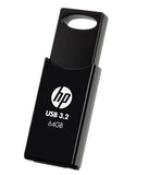 HP 712B 64GB USB 3.2 Flash Drive Memory Stick Thump Key External Storage Capless Sliding Design Compatible with Windows 10 11 Mac (>16GB/32GB)