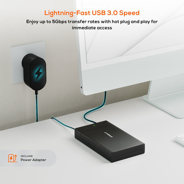 mbeat C1 Tool-Free USB 3.0 3.5" & 2.5" SATA HDD Enclosure - Black