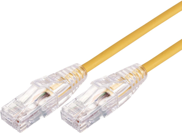 10x Comsol 2m Ultra Thin Cat 6A UTP Snagless Patch Cable LSZH  - Yellow