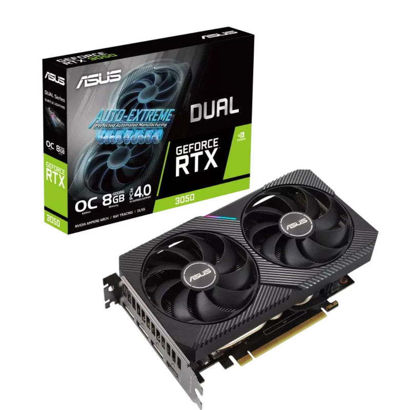 ASUS nVidia GeForce RTX3050-O6G-LP-BRK RTX 3050 LP BRK OC Edition 6GB GDDR6 1507 MHz Boost Clock, RAM 14Gbps, xDP, 1xHDMI