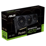 ASUS nVidia GeForce PROART-RTX4070TIS-O16G RTX4070 Ti SUPER OC Edition 16GB GDDR6X, AI Performance 714, 2640 MHz Boost Clock, RAM 21Gbps