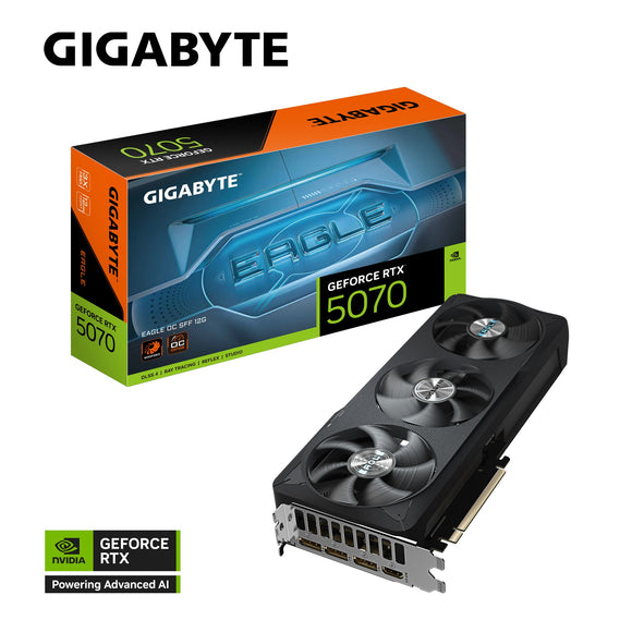Gigabyte GV-N5070EAGLE OC-12GD, GeForce RTX™ 5070, CUDA  6144, 12 GB, GDDR7, PCI-E 5.0, ATX, 750W, HDMI 2.1b *1
