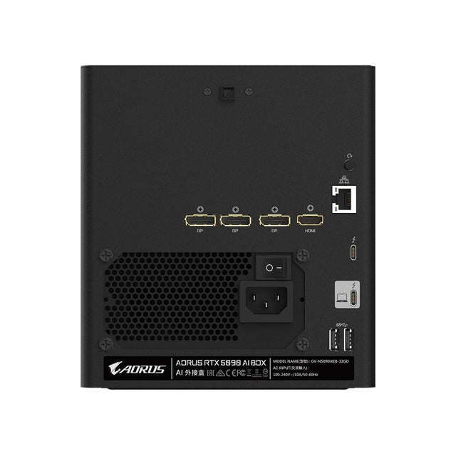 Gigabyte AORUS RTX 5090 AI BOX 32Gb, GDDR7 @28Gbpps, 2407Mhz, 512-bit, 3x DP 2.1, HDMI 2.1, 2x TB5, 3x USB 3.2, LAN, PSU 850W