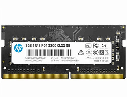 Hewlett-Packard HP 2E2M5AA#ABB, S1 Series, DDR4 8GB(1x8GB), 3200MHz, CL22, 1.2V, Limited Lifetime Warranty