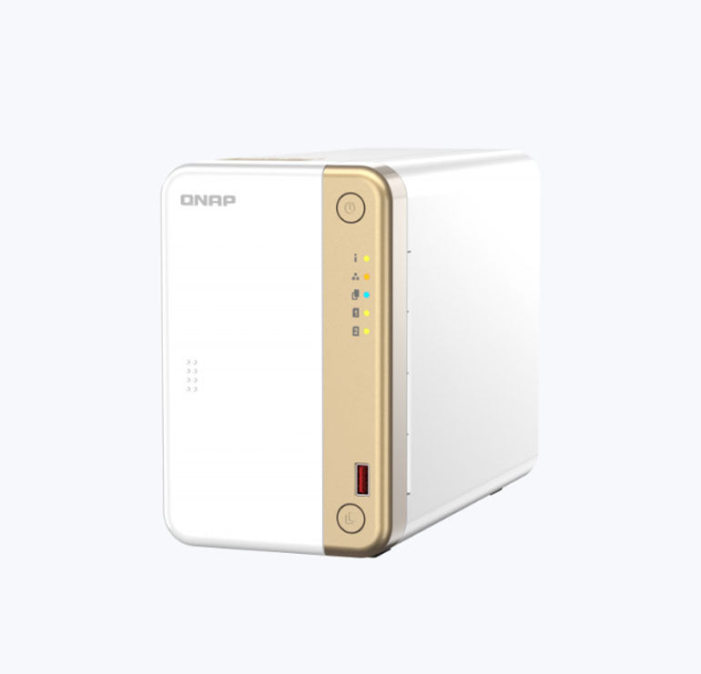 QNAP TS-262 2 Bay Multimedia NAS Intel Celeron N4505 Dual Core 2.9GHz 4GB 2.5Gbe 2x 3.5/2.5