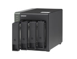 QNAP TS-431X3-4G 4 Bay AnnapurnaLabs AL-314 quad-core 1.7GHz processor, 4 GB RAM 4x 3.5-inch SATA Hot-swappable 1 x 10GbE SFP+ port 3 xUSB 3.2 Tower