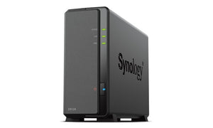 Synology DiskStation DS124 1-Bay 3.5" Diskless 1xGbE NAS (Tower) , Realtek RTD1619B 64-bit 4-core 1.7 GHz  1 GB DDR4 non-ECC  2-year hardware warranty