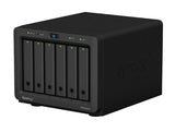 Synology DiskStation DS620 slim 6 Bay NAS Intel Celeron J3355  2-core 2.0 2GB DDR3L non-ECC SODIMM Hot Swappable 2xRJ-45 1GbE LAN 2xUSB 3.0 2 yrs wty