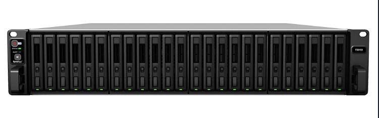 Synology FlashStation FS6400 24 Bay Intel Xeon Silver 4110 x 2 32G DDR4 ECC 1x1GbE 1x10GbE 2xUSB 3.0 1xExpansion Port 2 x Gen3 x8 slots 2U 2YR WTY