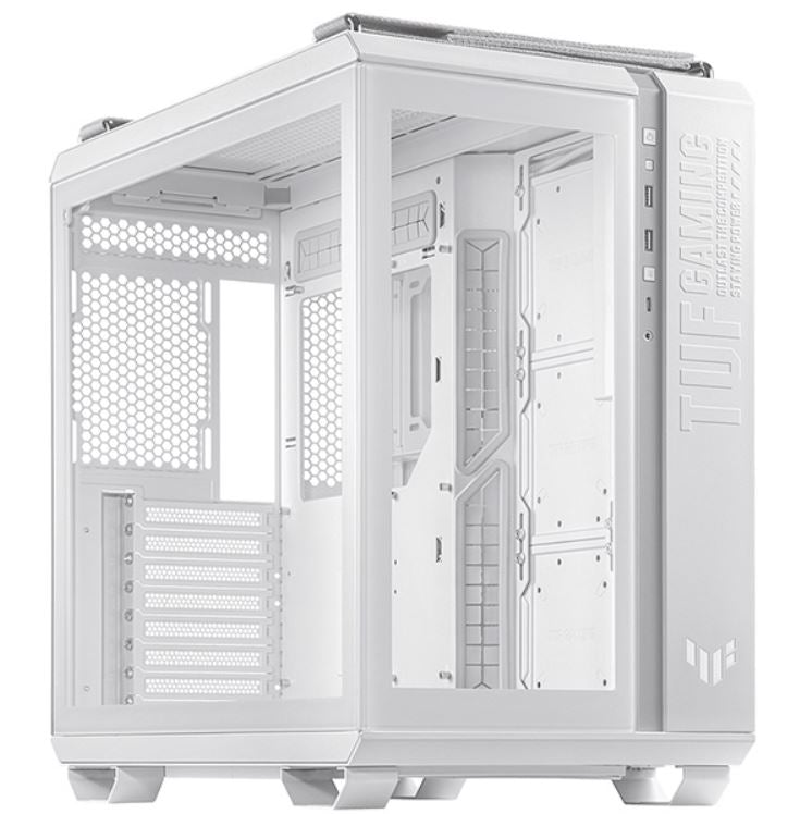 ASUS GT502 TUF Gaming Case White ATX Mid Tower Case,Tool-Free Side Panels,Tempered Glass,8 Expansion Slots,4 x 2.5