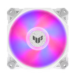 ASUS TUF Gaming TF120 ARGB White Fan. Low Noise. PWN Control Anti-vibration. Double-layer LED arra .Aura Sync. 250,000 hours