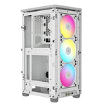 Corsair iCUE 2000D RGB AIRFLOW, Mesh Panels, USB-C, ICUE, 3x AF120 RGB Slim Fans, Mini ITX Tower - White. Case