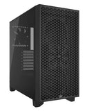 Corsair Carbide Series 3000D Solid Steel Front ATX Tempered Glass Black, 2x 120mm Fans pre-installed. USB 3.0 x 2, Audio I/O. Case