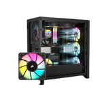 Corsair iCUE 4000D RGB Airflow Mesh Front Panel Mid-Tower. Black. 3x AF120 RGB Elite Fans, Node Pro Controller - Gaming Case