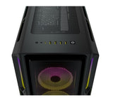 Corsair iCUE 5000T RGB ATX Mid-Tower Case, USB Type-C, 160 RGB LED, Rapid Route, Maximum Cooling, Tool Free Hinged Side Panels, Black