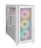 Corsair iCUE 220T RGB Airflow Smart ATX, mATX, Mini-ITX Case - 3x SP120 Fan, Lighting Node Core,White. 2 Years Warranty (LS)