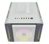 Corsair iCUE 5000T RGB ATX Mid-Tower Case, USB Type-C, 160 RGB LED, Rapid Route, Maximum Cooling, Tool Free Hinged Side Panels, White (LS)