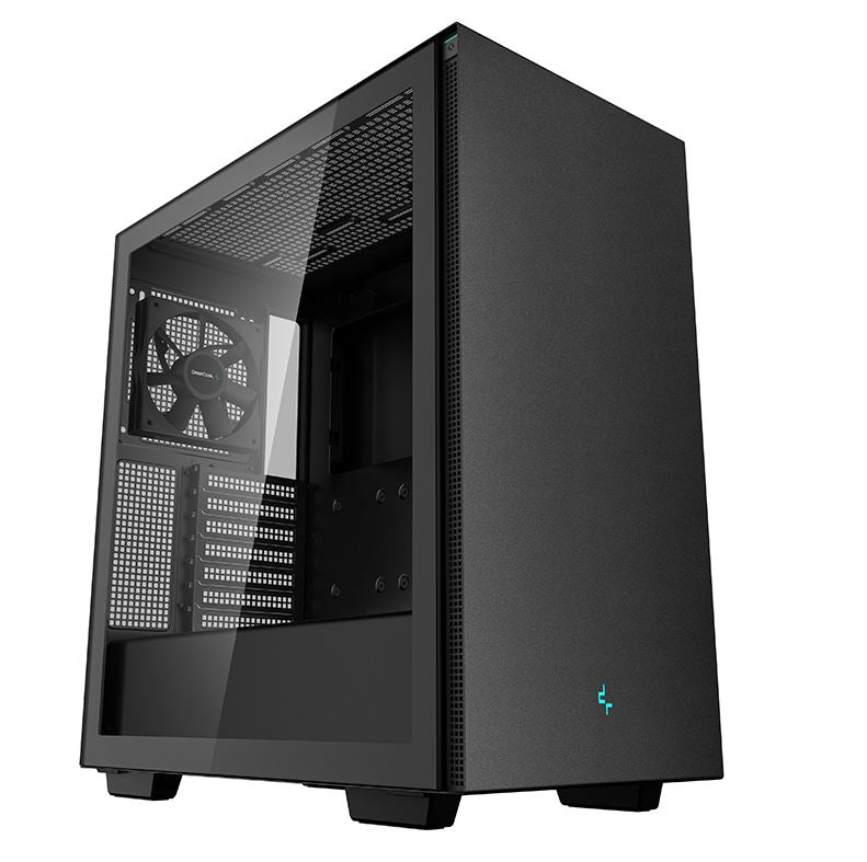 DeepCool CH510 Mid-Tower ATX Case, Tempered Glass, 1 x 120mm Fan, 2 x 3.5