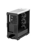 DeepCool CK560 White Mid-Tower Computer Case, Tempered Glass Panel. High-Airflow, 4 x Pre-Installed Fans, Spacious For Large GPUs