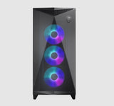 MSI MPG GUNGNIR 300R AIRFLOW BLACK Mid-Tower Case, Supports ATX / M-ATX / Mini ITX, 2x USB 3.2, 1x USB-C, 1x HD Audio, 1x Mic, ATX Power Supply (NEW)