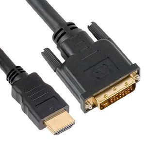 Astrotek 2m HDMI to DVI-D Adapter Converter Cable - Male to Male 30AWG Gold Plated PVC Jacket for PS4 PS3 Xbox 360 Monitor PC Computer Projector DVD