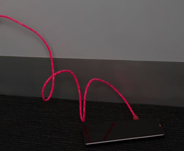 Astrotek 1m LED Light Up Visible Flowing Micro USB Charger Data Cable Pink Charging Cord for Samsung LG Android Mobile Phone