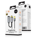 mbeat Tough Link HDMI to DisplayPort Adapter with USB Power  Seamless Signal Transfer  Plug-and-Play Convenience Cable Length: 15cm