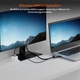 mbeat Tough Link 1.8m HDMI to DisplayPort Cable with USB Power  4K@60Hz (3840×2160), 1440p@120Hz, 1080p@120Hz