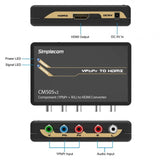 Simplecom CM505v2 Component (YPbPr + Stereo R/L) to HDMI Converter Full HD 1080p(LS)