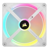 Corsair QX RGB Series, iCUE LINK QX140 RGB WHITE, 140mm Magnetic Dome Bearing PWM RGB Dual Fan, Expansion Kit