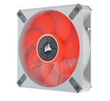 Corsair ML ELITE Series, ML120 LED ELITE WHITE, 120mm Magnetic Levitation Red LED Fan with AirGuide, Single Pack(LS)