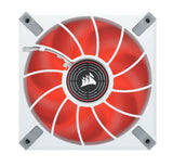 Corsair ML ELITE Series, ML120 LED ELITE WHITE, 120mm Magnetic Levitation Red LED Fan with AirGuide, Single Pack(LS)