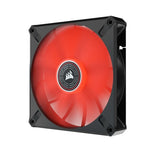 Corsair ML ELITE Series, ML140 LED ELITE, 140mm Magnetic Levitation Red LED Fan with AirGuide, Single Pack(LS)