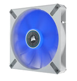 Corsair ML ELITE Series, ML140 LED ELITE WHITE, 140mm Magnetic Levitation Blue LED Fan with AirGuide, Single Pack(LS)