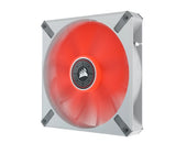 Corsair ML ELITE Series, ML140 LED ELITE WHITE, 140mm Magnetic Levitation Red LED Fan with AirGuide, Single Pack(LS)