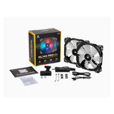 Corsair ML140 PRO RGB 2 Fan Pack with Lighting Node Pro, 140mm Premium Magnetic Levitation RGB LED PWM Fan (LS)