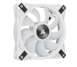 Corsair QL120 RGB White, ICUE, 120mm RGB LED PWM Fan 26dBA, 41.8 CFM, Single Pack