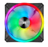 Corsair QL140 RGB Dual Fan Kit with Lighting Node Core, ICUE, 140mm RGB LED PWM Fan 26dBA, 50.2 CFM, 2 Fan Pack