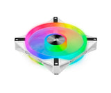 Corsair QL140 RGB White, ICUE, 140mm RGB LED PWM Fan 26dBA, 50.2 CFM, Single Pack