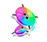 Corsair QL140 RGB White, ICUE, 140mm RGB LED PWM Fan 26dBA, 50.2 CFM, Single Pack