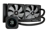 Corsair H100i Elite LCD, 240mm, LCD IPS Display, High Performance Pump, and RGB LED. Zero RPM, Commander Core, 1700 and TRX4, CPU Liquid Cooler (LS)