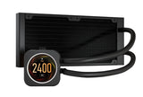 Corsair H100i Elite LCD, 240mm, LCD IPS Display, High Performance Pump, and RGB LED. Zero RPM, Commander Core, 1700 and TRX4, CPU Liquid Cooler (LS)