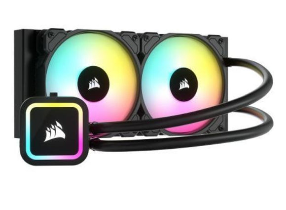 Corsair H100x Elite - 240mm Radiator, Dual 120mm PWM Fans, Liquid CPU Cooler. ICUE,  Revision May 2023