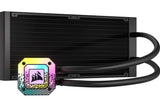 Corsair H115i Elite CAPELLIX 280mm Radiator, 2x ML140 RGB PWM Fans, Ultra Bright RGB Pump Head. Liquid Cooling. Black. 5 Yrs Warranty.