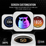 Corsair iCUE ELITE CPU Cooler LCD White Display Upgrade Kit transforms your CORSAIR ELITE CAPELLIX CPU cooler into a personalized dashboard