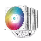 DeepCool AG620 ARGB WHITE Dual-Tower CPU Cooler, 2x 120mm Fan, 6 Copper Heat Pipes, Intel LGA2066/2011-v3/2011/1700/1200/1151/1150/1155 AMD AM5/AM4